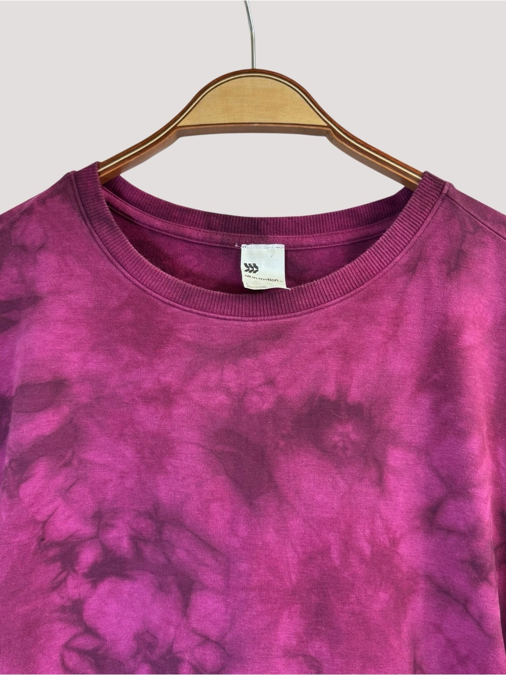 All in Motion Women’s Tie Dye Oversized Sweatshirt Berry Purple Size Large - Picture 2 of 11